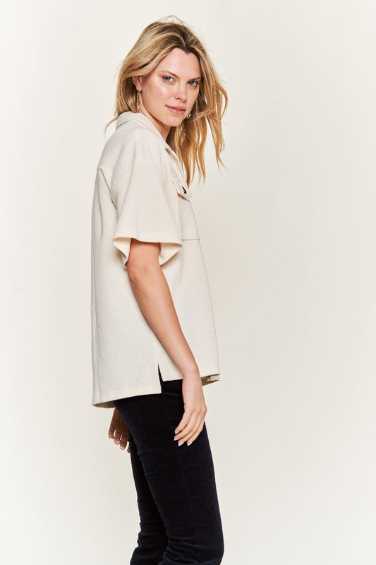 Jade By Jane Smile Face Back Shirt