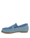 Nivena Fur Detail Denim Loafers