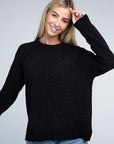 Zenana Raglan Chenille Sweater