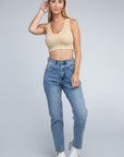 Ribbed Cropped Tank Top