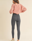 Yelete Full Size Fleece Lined High Waisted Leggings