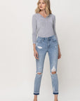 Flying Monkey Mid Rise Crop Skinny Jean  - Online Only