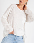 Mineral Washed Long Sleeve Top