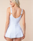 White Birch Sleeveless Performance Knit Swim Dress