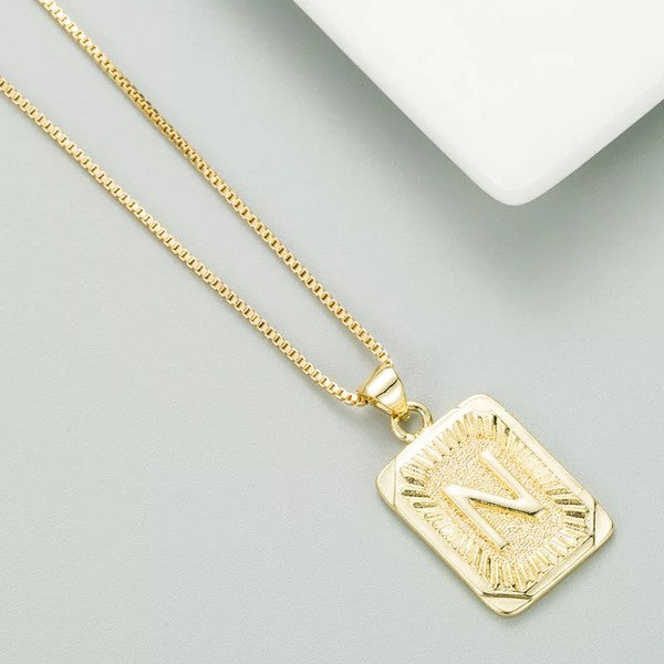 Classy Pendant Talia Initial Gold Letter Necklace