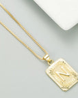 Classy Pendant Talia Initial Gold Letter Necklace