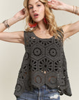 ADORA Crochet Wide Strap Tank