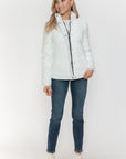 YMI Pocketed Zip Up Turtleneck Puffer Jacket