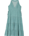 Lilou Turquoise Tiered Dress