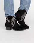 RONAN Rhinestone Western Booties