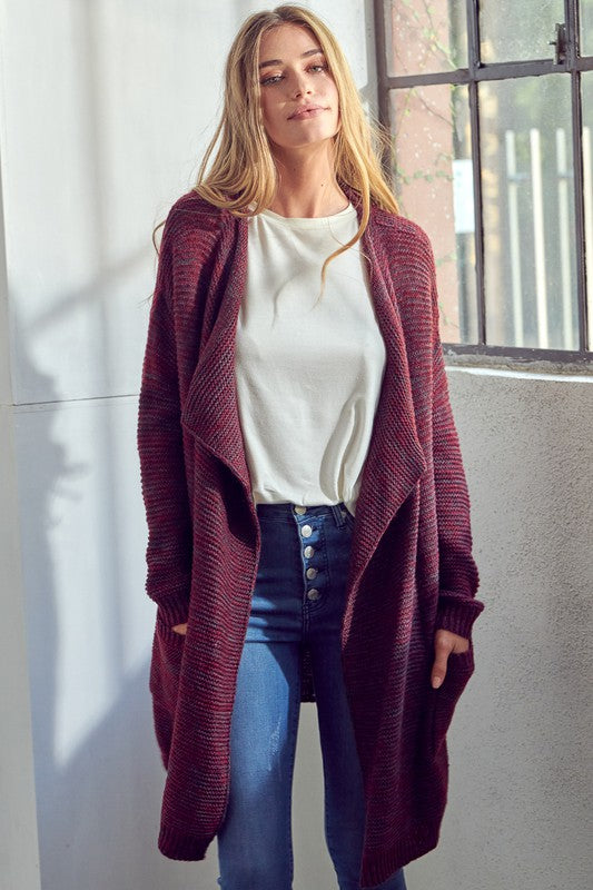 e Luna Chunky Sweater Knit Cardigan