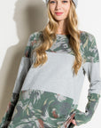 e Luna Floral Mixed Terry Tunic