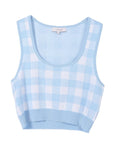 Lilou Sleeveless Gingham Patterned Tank Top