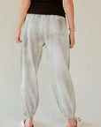 Davi & Dani Rhinestone Elastic Waist Joggers