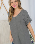 e Luna PLUS Pin Stripe Box Top