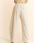 Davi & Dani Drawstring Wide Leg Sweatpants