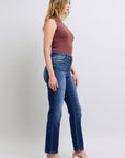 Judy Blue Full Size Washed Straight Leg Jeans with Pockets