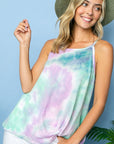 e Luna Tie Dye Thermal Camisole Top