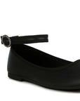 Danseur Ankle Strap Detail Ballet Flats