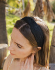 Embroidered Floral Vine Knot Headband