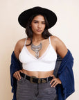 Plus Size Lace Trim Brami