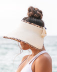 Leopard Trim Foldable Bow Visors