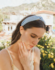 Gingham Knot Headband – Woven Country Chic Hair Accessory