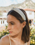 Gingham Knot Headband – Woven Country Chic Hair Accessory