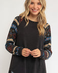 Mixed Aztec Top - Online Only - My Pampered Life Seattle