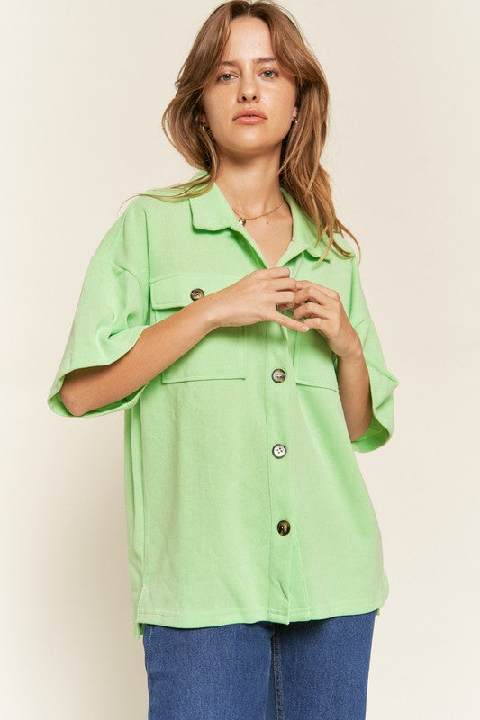 Jade By Jane Smile Face Back Shirt PLUS