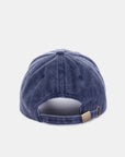 Zenana Washed Embroidered City Baseball Cap