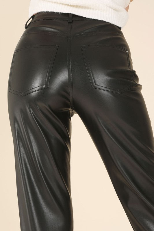 Lilou Vegan Leather Pants