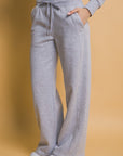 Love Tree Drawstring Wide Leg Sweatpants with Pockets