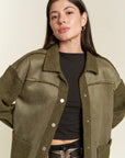 Jade by Jane Faux Fur and Suede Jacket