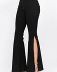 American Bazi Side Slit Flare Jeans