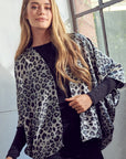 e Luna Animal Dropped Kimono Cardigan