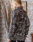 Heimish Full Size Leopard Johnny Collar Long Sleeve Top