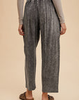 Annie Wear Mineral Washed Elastic Waist Pants