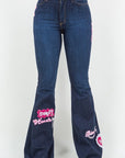 GJG Denim Sweet Heart Bell Bottom Jean- Inseam 32"