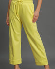 Umgee Drawstring Elastic Waist Wide Leg Pants