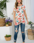 e Luna Floral Tunic Top