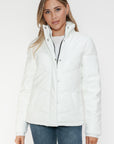 Snobbish Pocketed Zip Up Turtleneck Puffer Jacket