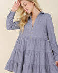 Corduroy Tiered Dress - Online Only