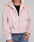 Fluffy Zip-Up Teddy Hoodie