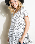 e Luna Polka Dot Tunic Top