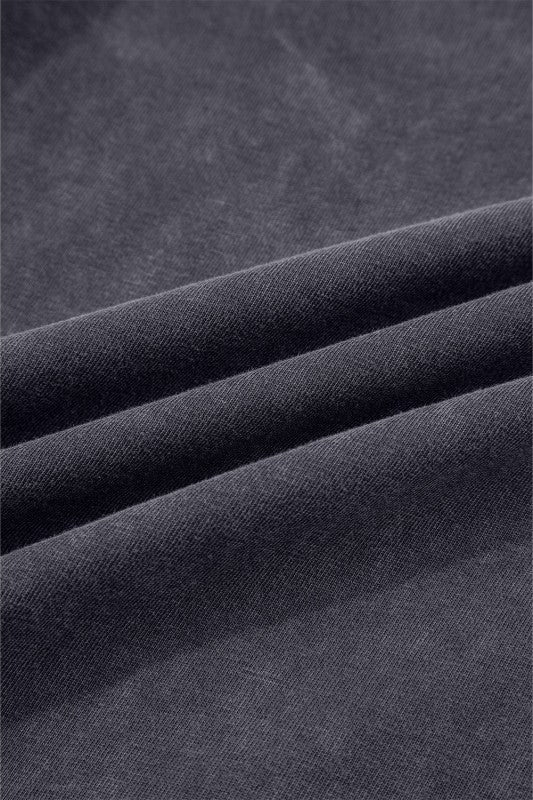 Floral Patch Mineral Wash Terry Knit Pants