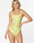 One Piece Bathing Suit Floral Print