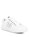 Claude Faux Leather Back Panel Detail Sneakers