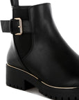 Antorin Chunky Buckle Detail Ankle Boots