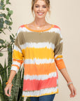 Celeste Full Size Striped Long Sleeve T-Shirt